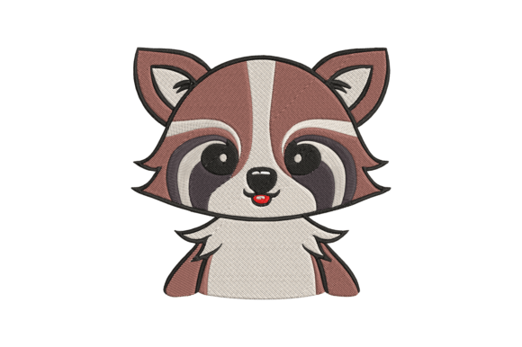 Baby Racoon: A Charming Embroidery Design for Meaningful Gifts