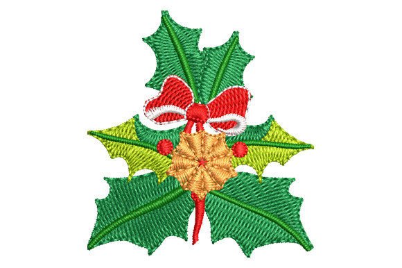Christmas Wreath and Leaves