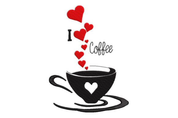 Coffee Cup with Heart: A Whimsical Embroidery Staple for Meaningful Gifts