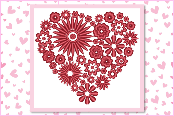 Floral Heart-One Color