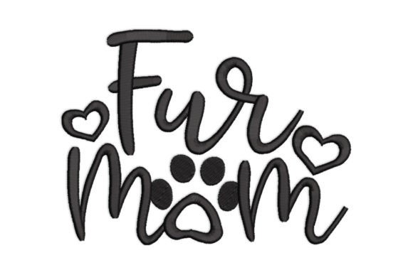 Fur Mom: A Thoughtful Embroidery Design for Meaningful Personalized Gifts