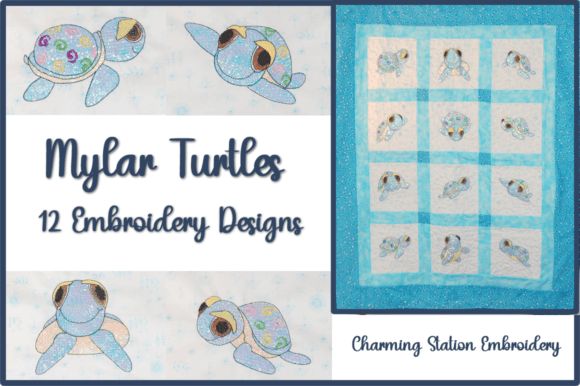 Mylar Whimsical Turtles