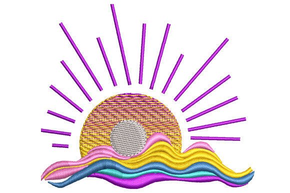 Sunrise Scene: A Smart Embroidery Choice for Small Business Brands