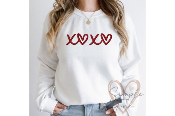 XOXO: A Craft Fair-Ready Valentine’s Embroidery Design