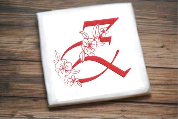Z Floral Monogram Letter